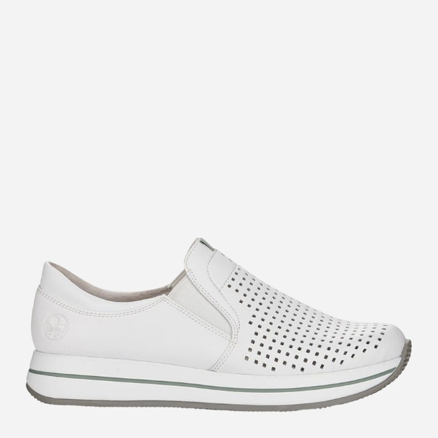 Buty slip-on damskie RIEKER RIEN4546-80_CO 39 Białe (4060596320605) - obraz 1