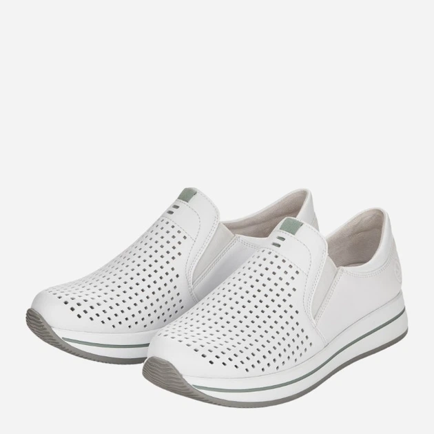 Buty wsuwane damskie RIEKER RIEN4546-80_CO 40 Białe (4060596320612) - obraz 4