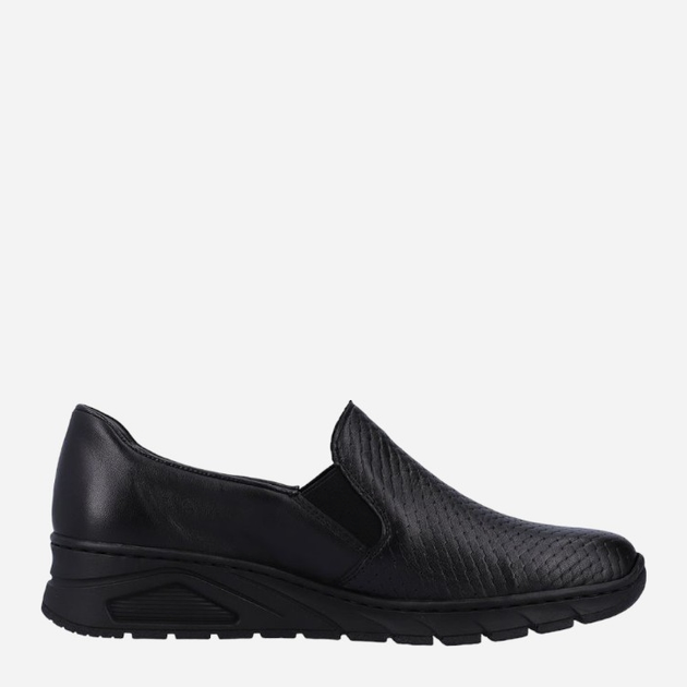 Buty wsuwane damskie RIEKER RIEN3363-01_CO 39 Czarne (4060596716460) - obraz 3