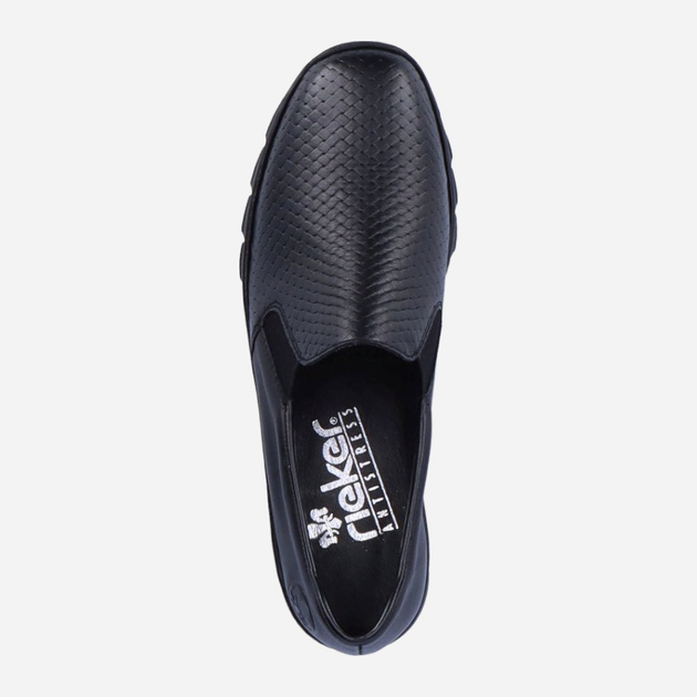 Buty wsuwane damskie RIEKER RIEN3363-01_CO 39 Czarne (4060596716460) - obraz 5