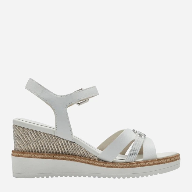 Sandały damskie na koturnie Tamaris WOR28010-42-100 38 Białe (4064195537693) - obraz 3