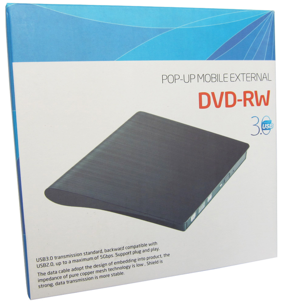 Внешний портативный привод Maiwo записывающий DVD±R/RW, CD-RW USB 3.0 (K525) - изображение 10