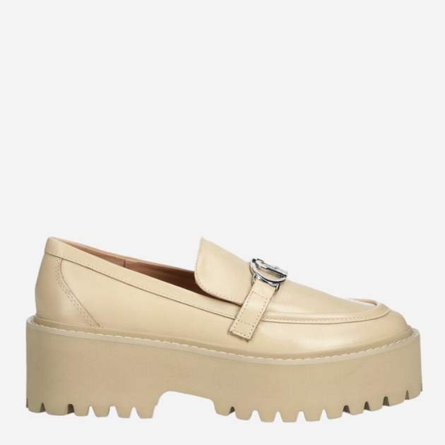 Loafersy damskie skórzane Liu Jo LJOSA4049P010251315 37 Beżowe (8051138240389) - obraz 1