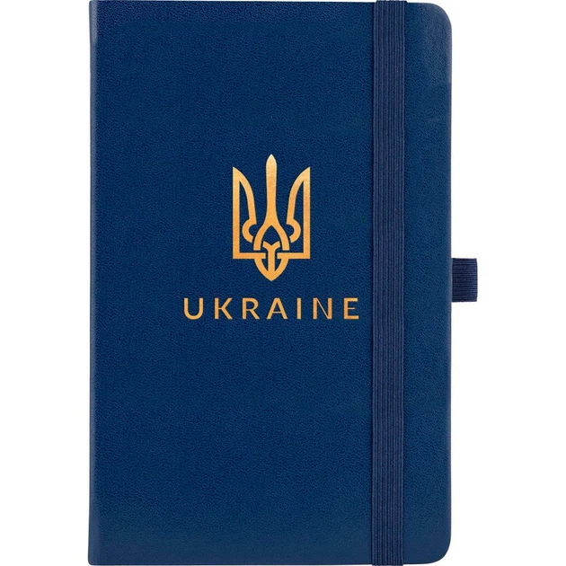 Подарунковий набір: Коробка + Кулькова ручка Parker IM 17 Black GT BP Тризуб 22 032_TR + Блокнот Axent Partner Ukraine Cиній - зображення 10