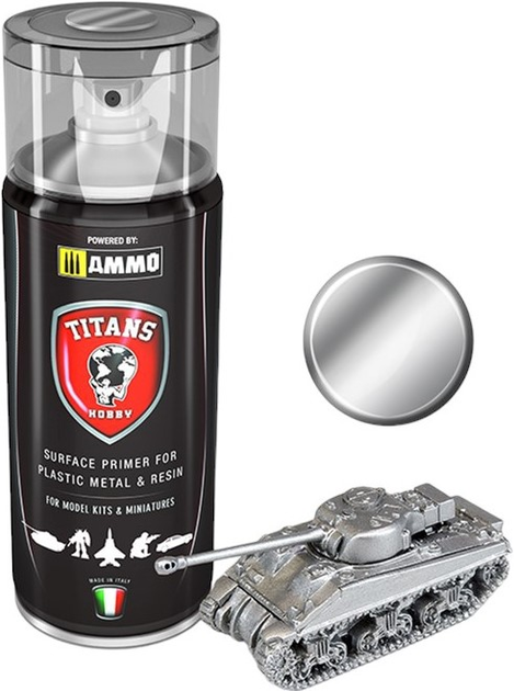Farba w sprayu Ammo Titans Primer Bare Metal 400 ml (7426842918939) - obraz 1