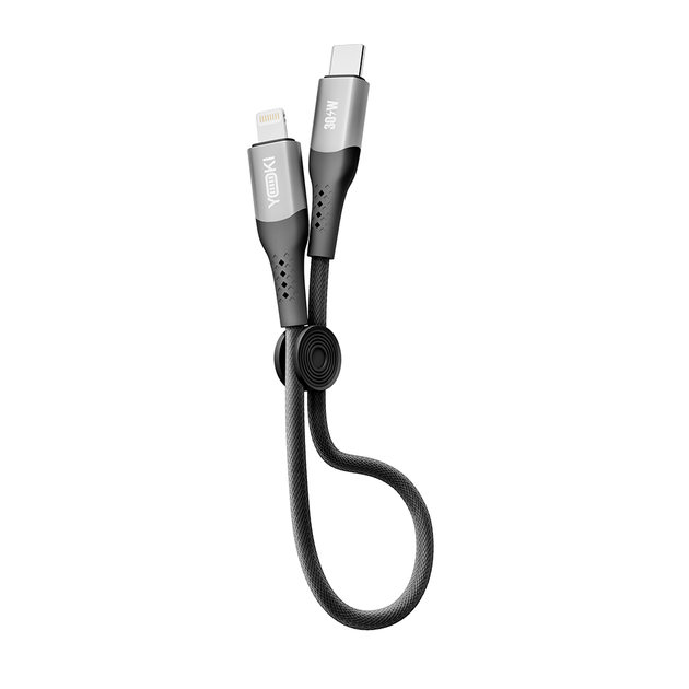 Кабель для зарядки и обмена данными USB YOKI YK-SO15 SOLID Series Type-C to Lightning 30W (3A/10V), 0.25 метра, Черный - изображение 3