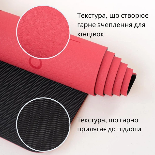 Коврик для йоги Marjari Yoga Basic 183x61x0.6 cм Coral - Фото 4 Коврик для йоги Marjari Yoga Basic 183x61x0.6 cм Coral - изображение 4