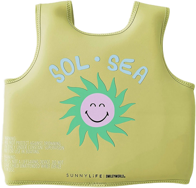 Kamizelka do pływania Sunnylife Smiley World Sol Sea 3-6 lat (9339296061725) - obraz 2