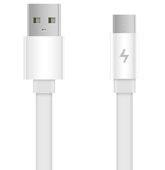 Кабель Xiaomi ZMI USB-Micro-USB/плоский/1 м (AL600) Белый - изображение 4