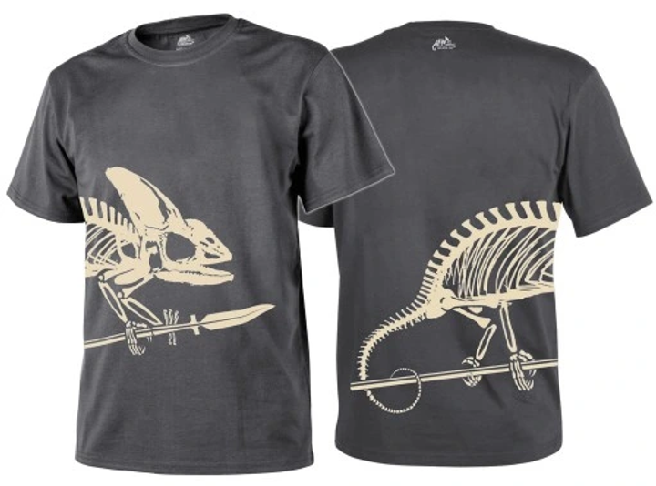 Футболка тактична Helikon-Tex® T-Shirt (Full Body Skeleton) - Shadow Grey (TS-FBS-CO-35-B06-XL) - зображення 2