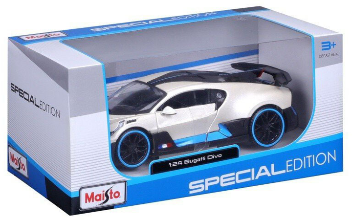Model kompozytowy Maisto Bugatti Divo 1:24 Biały (0090159070290) - obraz 10