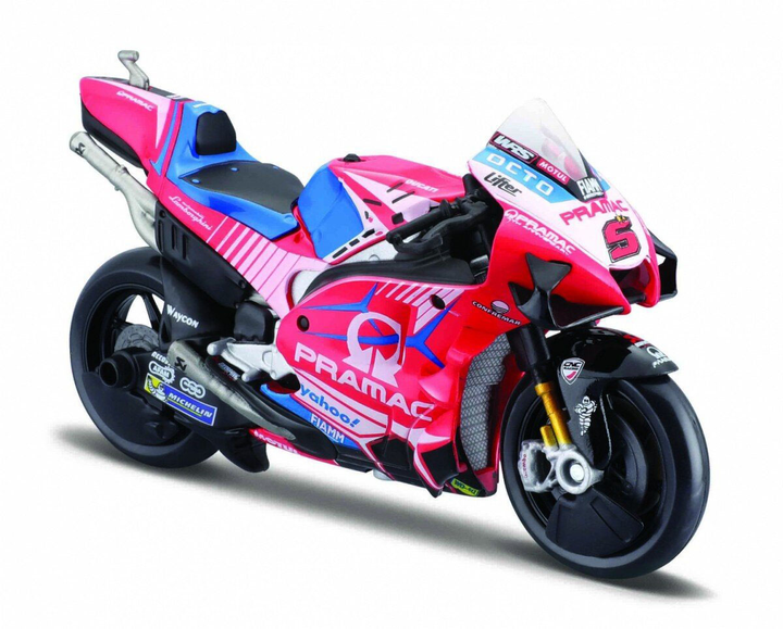 Модель мотоцикла Maisto Ducati Pramac з металу 1:18 (0090159363903) - зображення 1
