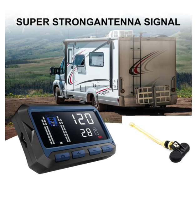 Система контроля давления и температуры в шинах TPMS Careud D550S для грузовиков, 12 шт. внутренние датчики - изображение 6