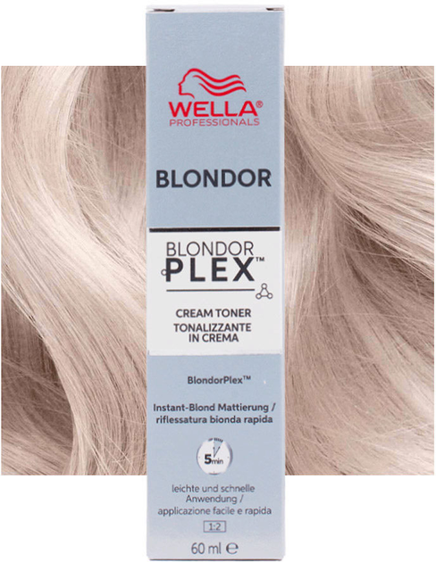 Krem-toner do włosów Wella Professionals Blondor Plex Pale Silver 81 60 ml (4064666334639) - obraz 1
