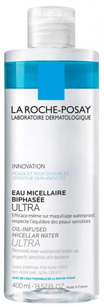 Двофазна міцелярна вода La Roche-Posay Ultra для чутливої шкіри 400 мл (3337875725897) - зображення 1