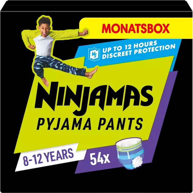 Pieluchomajtki Pampers Ninjamas Pyjama Boy 8-12 lat (27-43 kg) 54 szt (8006540630563) - obraz 2