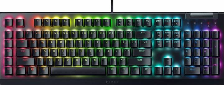 Klawiatura przewodowa Razer BlackWidow V4 X Green Switch US Layout Black (RZ03-04700100-R3M1) - obraz 1