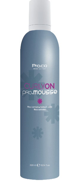 Мус для фіксації кучерявого волосся Pro.Color Curlyon Mousse 300 мл - Фото 1 Мус для фіксації кучерявого волосся Pro.Color Curlyon Mousse 300 мл - зображення 1