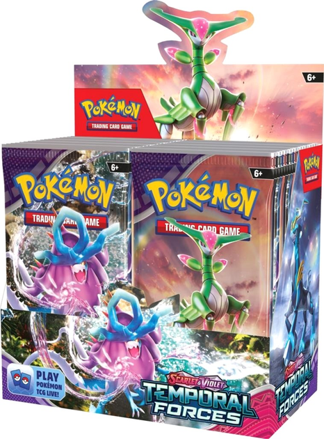 Ігрові карти Pokemon TCG Scarlet and Violet Temporal Forces Booster Box (820650866395) - зображення 6