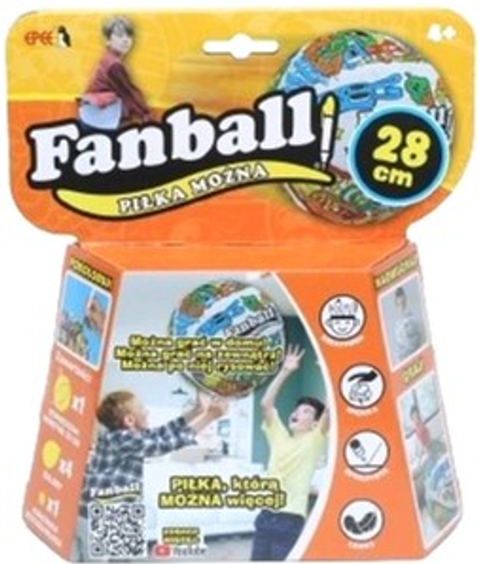 Zestaw kreatywny Epee Fanball Piłka Można pomarańczowy (5905896601032) - obraz 1