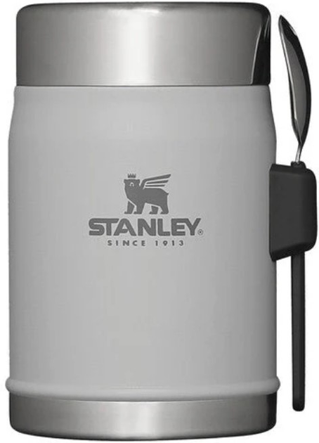 Обідній термос з ложкою Stanley Classic 400 мл Ash (10-09382-083) - зображення 1