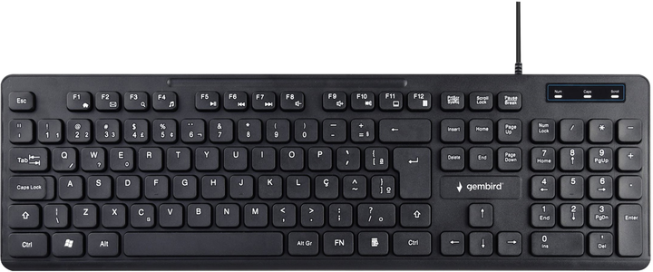 Клавіатура дротова Gembird USB Black (KB-MCH-04) - зображення 1
