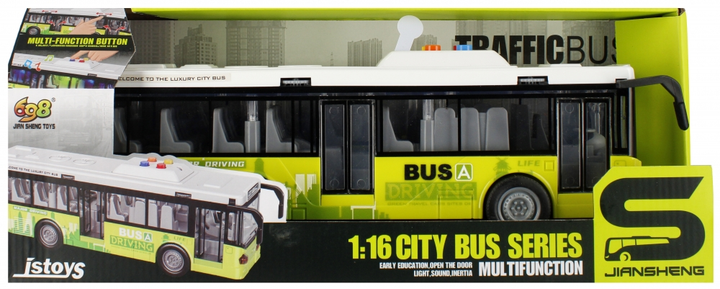 Автобус Mega Creative City Bus Series зі світлом і звуком (5904335893236) - зображення 1