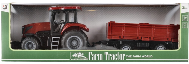Traktor Mega Creative Farm Tractor z przyczepą Czerwony (5908275175216) - obraz 1