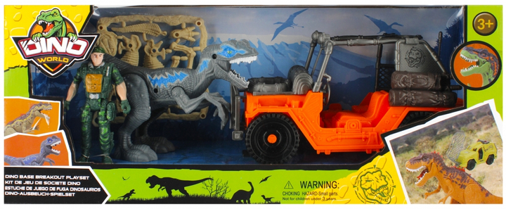 Samochód terenowy Mega Creative Dino Park z figurką i akcesoriami (5904335857269) - obraz 1