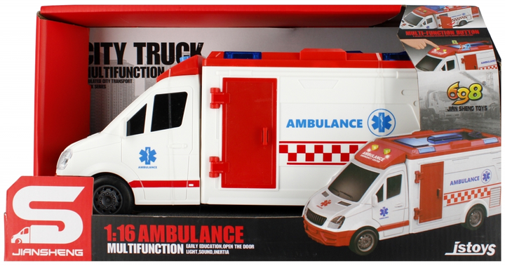 Швидка допомога Mega Creative Ambulance Multifunction зі світлом і звуком (5904335894691) - зображення 1
