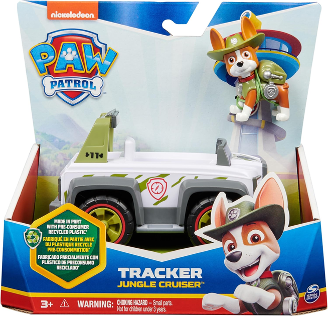 Samochód Spin Master Paw Patrol Basic Vehicle Tracker z figurką (0778988507919) - obraz 1