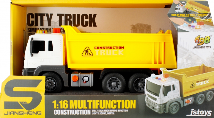 Вантажівка Mega Creative Construction Truck зі світлом і звуком (5904335842227) - зображення 1