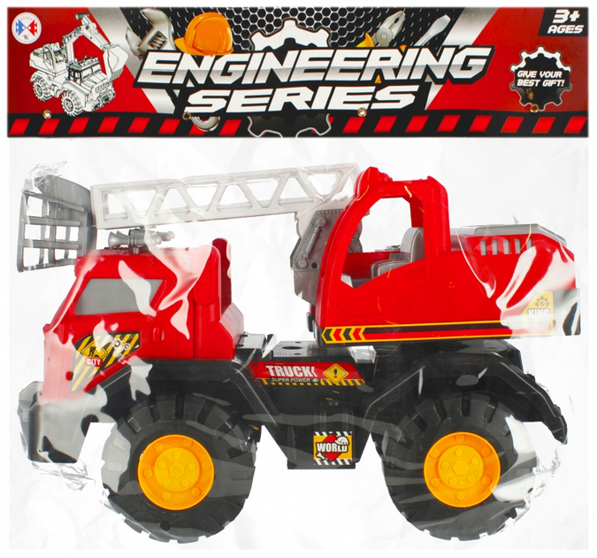 Wóz strażacki Mega Creative Engineering Truck Super Power Czerwony (5908275194453) - obraz 1