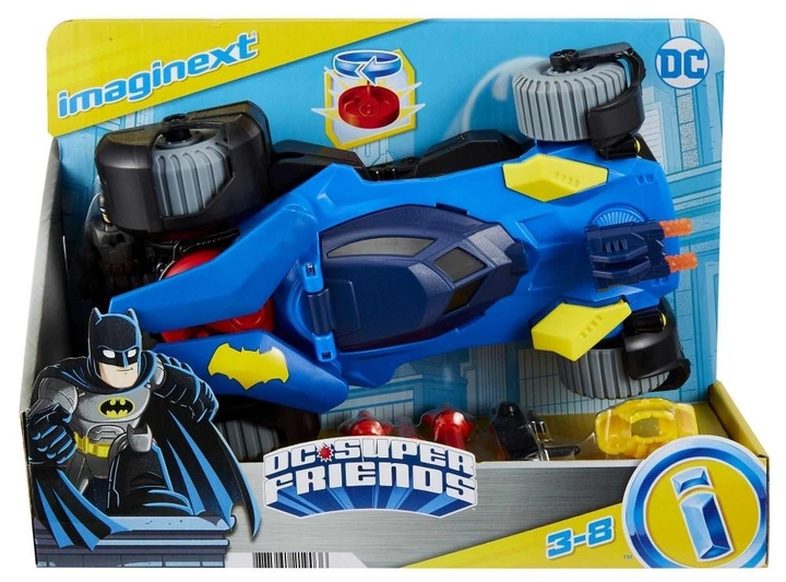 Samochod Mattel Imaginext Super Friends Batmobil z akcesoriami (0887961219036) - obraz 1