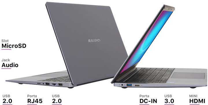 Ноутбук 15.6" Microtech CoreBook Lite Intel Celeron N4020 RAM 8GB SSD 512GB Windows 11 Factory Recertified g3 - изображение 10