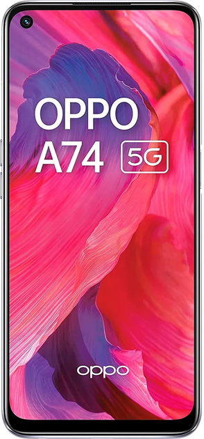 Смартфон 6.5" Full HD OPPO A74 5G 6/128 GB 5G 2 SIM NFC 48/16 Мп 8 ядер Android 13 Space Silver Factory Recertified g2 - зображення 3
