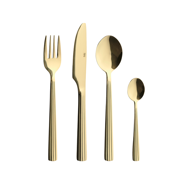 Zestaw sztućców Aida Raw Cutlery Champagne Gold (14630) 24 szt (5709554146305) - obraz 1