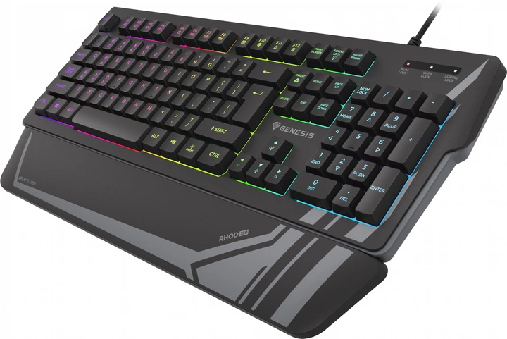 Klawiatura przewodowa Genesis Rhod 350 RGB USB Black (NKG-1727) - Zdjęcie 4 Klawiatura przewodowa Genesis Rhod 350 RGB USB Black (NKG-1727) - obraz 4