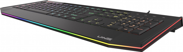 Klawiatura przewodowa Genesis LITH 400 RGB X-Scissors USB Black (NKG-1419) - obraz 5