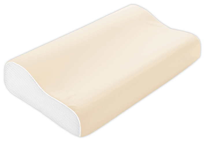 Набір Sonex подушка Анатомічна з пам'яттю Comfort Wave 40x60x11/9 см + Наволочка Aero Champagne 40x60x11/9 см (SO102070+SO102249) - зображення 5