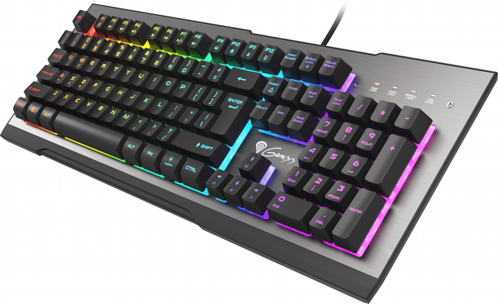Клавіатура дротова Genesis Rhod 500 RGB USB Silver/Black (NKG-1617) - зображення 4