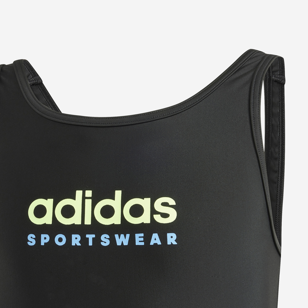 Strój kąpielowy jednoczęściowy dziecięcy dla dziewczynki adidas Spw Ubsuit Kids IT9619 116 Czarny (4067887716277) - obraz 3