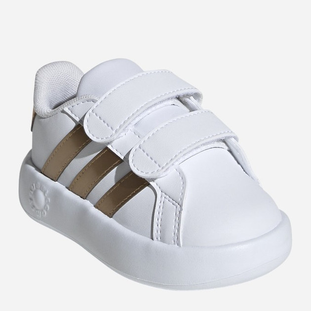 Tenisówki dziecięce dla dziewczynki na rzepy Adidas Grand Court 2.0 Cf IG6586 26 Białe (4067886394995) - obraz 2