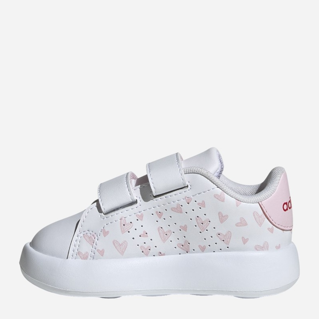 Дитячі кеди для дівчинки adidas Advantage Cf I ID5289 26 Білі з рожевим (4066759468108) - зображення 3