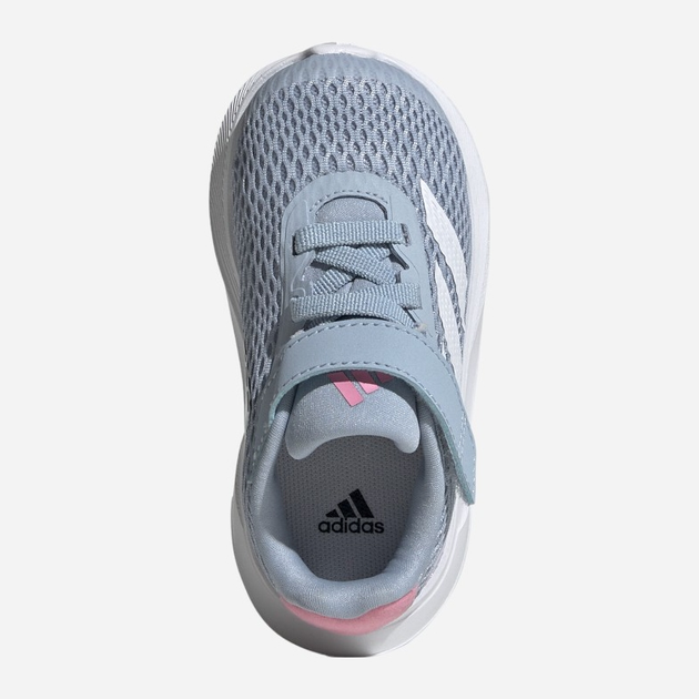 Buty sportowe dziecięce dla dziewczynki na rzepy adidas Duramo Sl El I IF6107 24 Niebieskie (4066766778016) - obraz 6