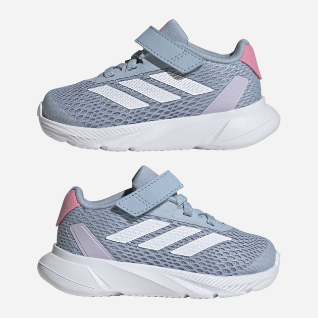 Buty sportowe dziecięce dla dziewczynki na rzepy adidas Duramo Sl El I IF6107 25.5 Niebieskie (4066766778061) - obraz 8