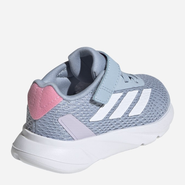 Buty sportowe dziecięce dla dziewczynki na rzepy adidas Duramo Sl El I IF6107 26 Niebieskie (4066766778559) - obraz 5