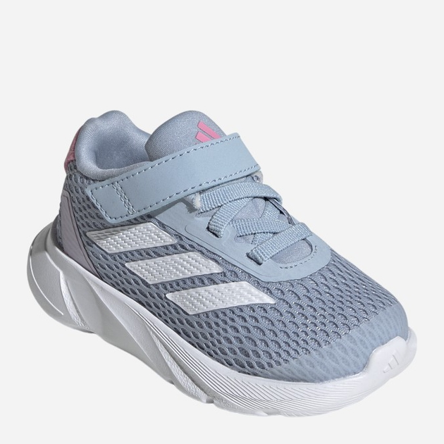 Buty sportowe dziecięce dla dziewczynki na rzepy Adidas Duramo Sl El I IF6107 26.5 Błękitne (4066766777989) - obraz 2