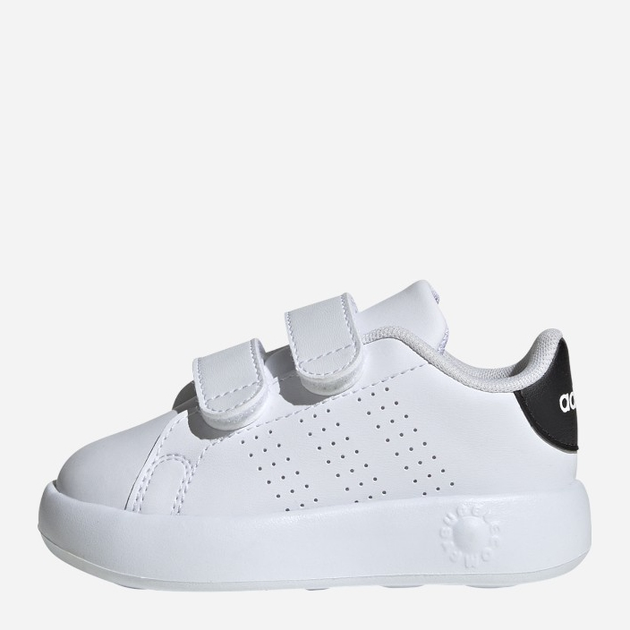Sneakersy dziecięce dla dziewczynki na rzepy adidas Advantage Cf I ID5284 23.5 Białe z czarnym (4066765025500) - obraz 4