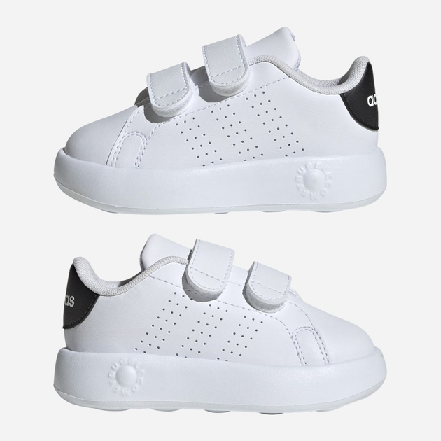 Дитячі кеди для дівчинки adidas Advantage Cf I ID5284 26 Білі з чорним (4066765025418) - зображення 8